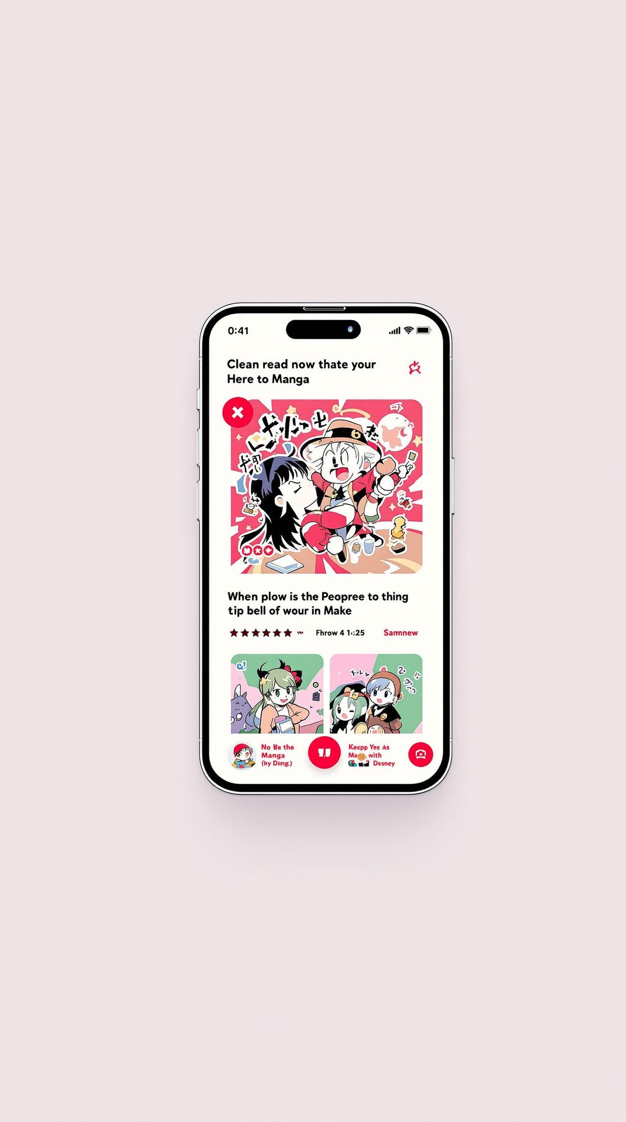 私语漫画APP首页界面预览